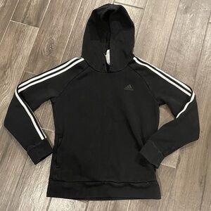 Adidas black hooded sweatshirt